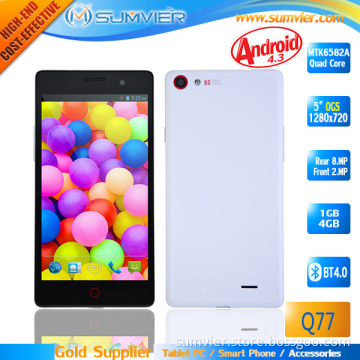 Wholesale China Mobile Phone Mtk 6582 Quad Core 5 Inch IPS Cell Phone